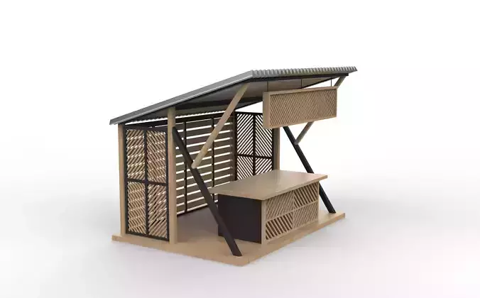 Coffee Shop Design 3D model