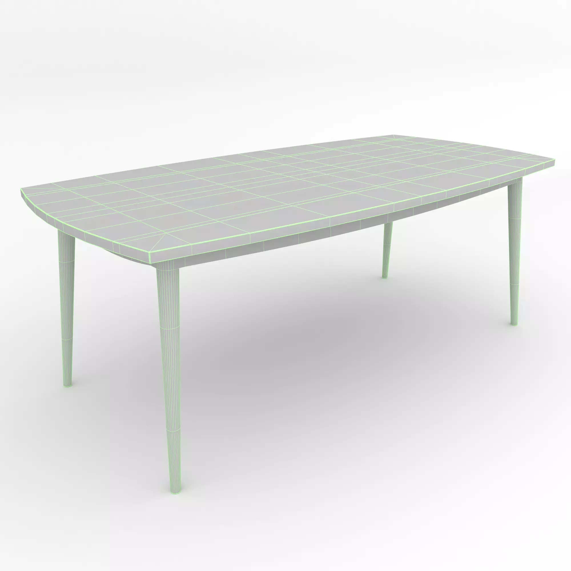 Mid-Century Modern Dinning Set Oslo 3D model_15