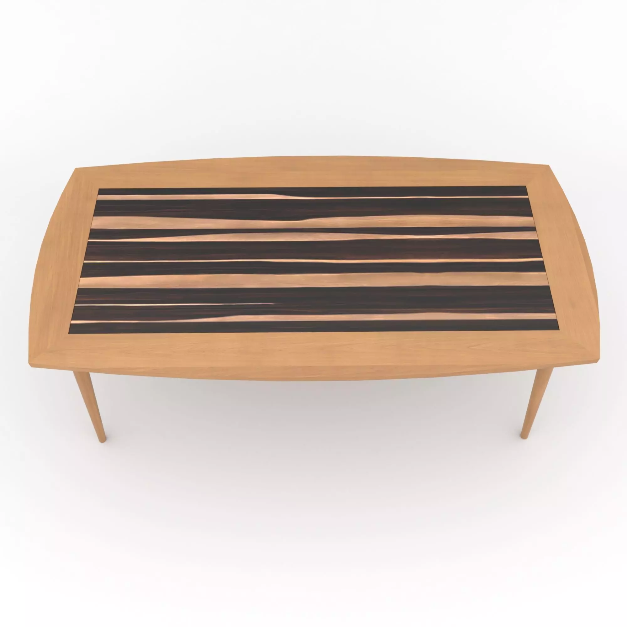 Mid-Century Modern Dinning Set Oslo 3D model_12