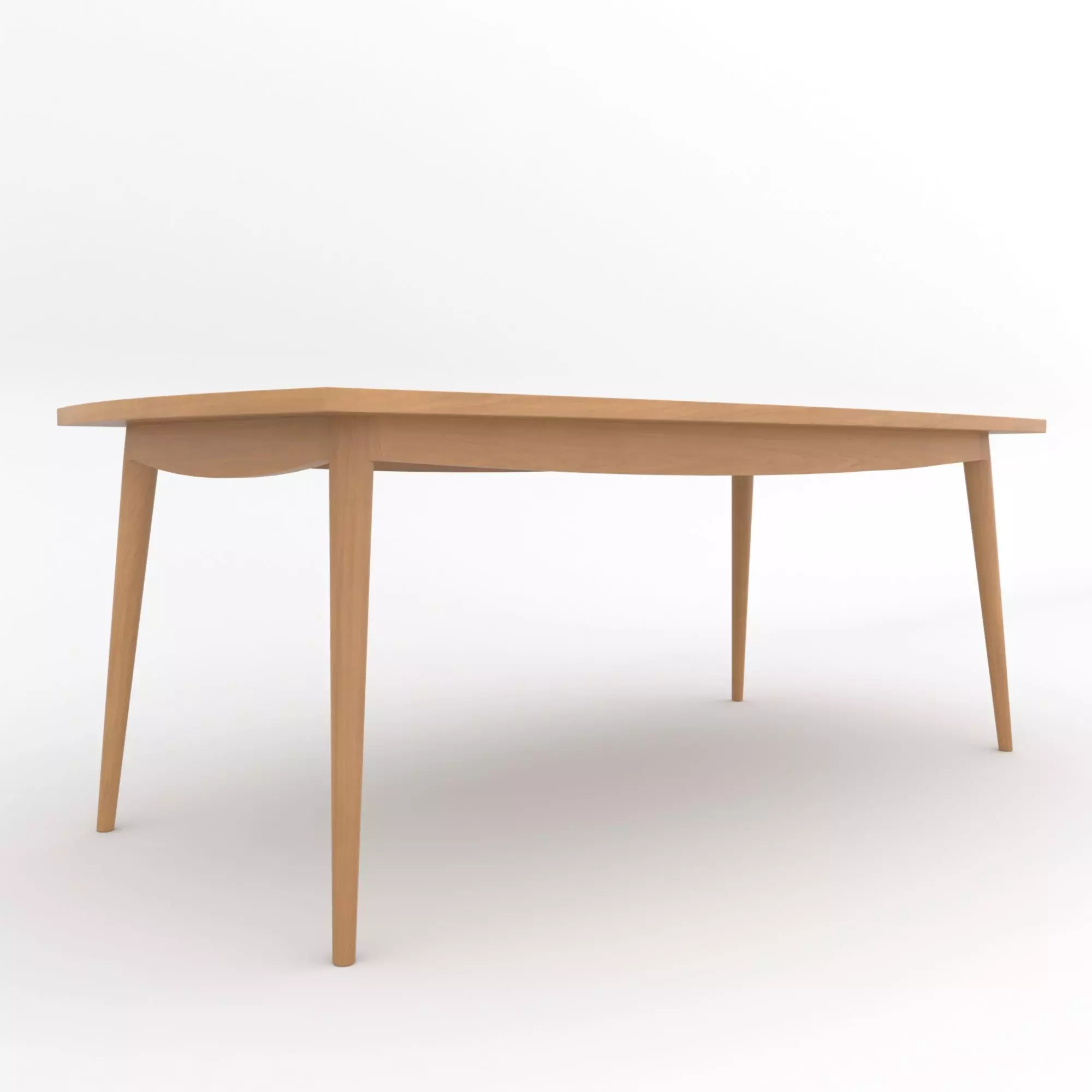 Mid-Century Modern Dinning Set Oslo 3D model_13