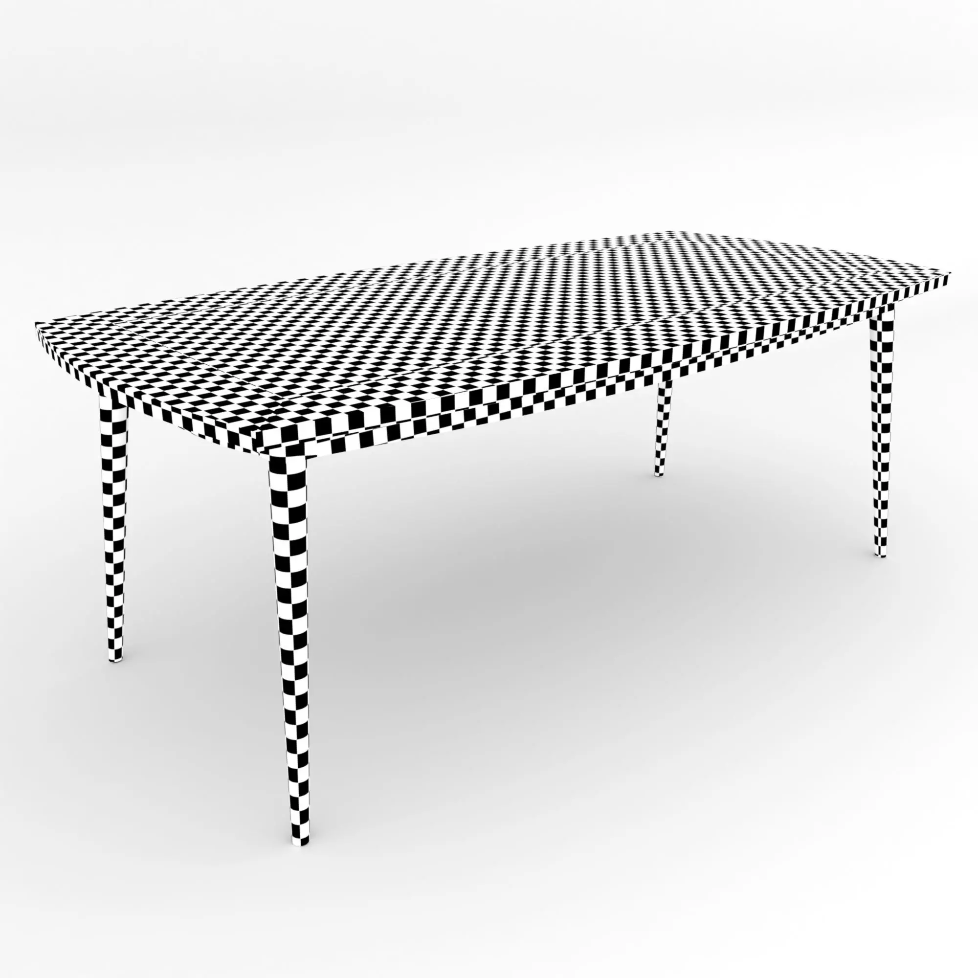 Mid-Century Modern Dinning Set Oslo 3D model_16
