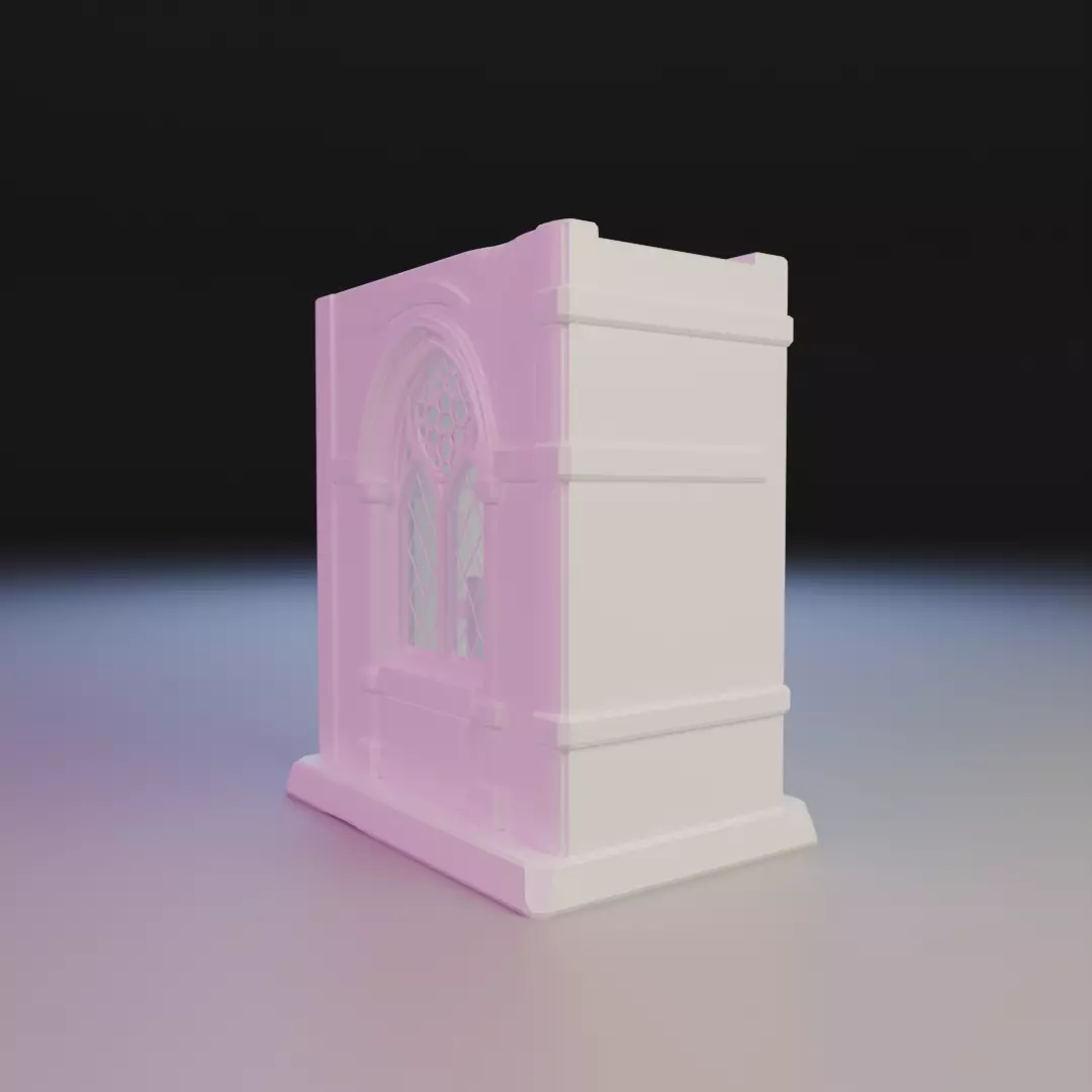 warrior prayer book nook 3D print model_14