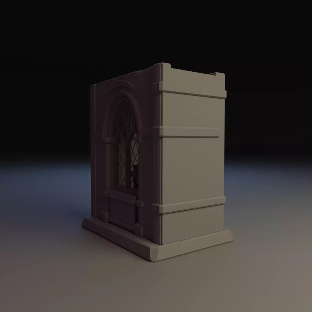 warrior prayer book nook 3D print model_13