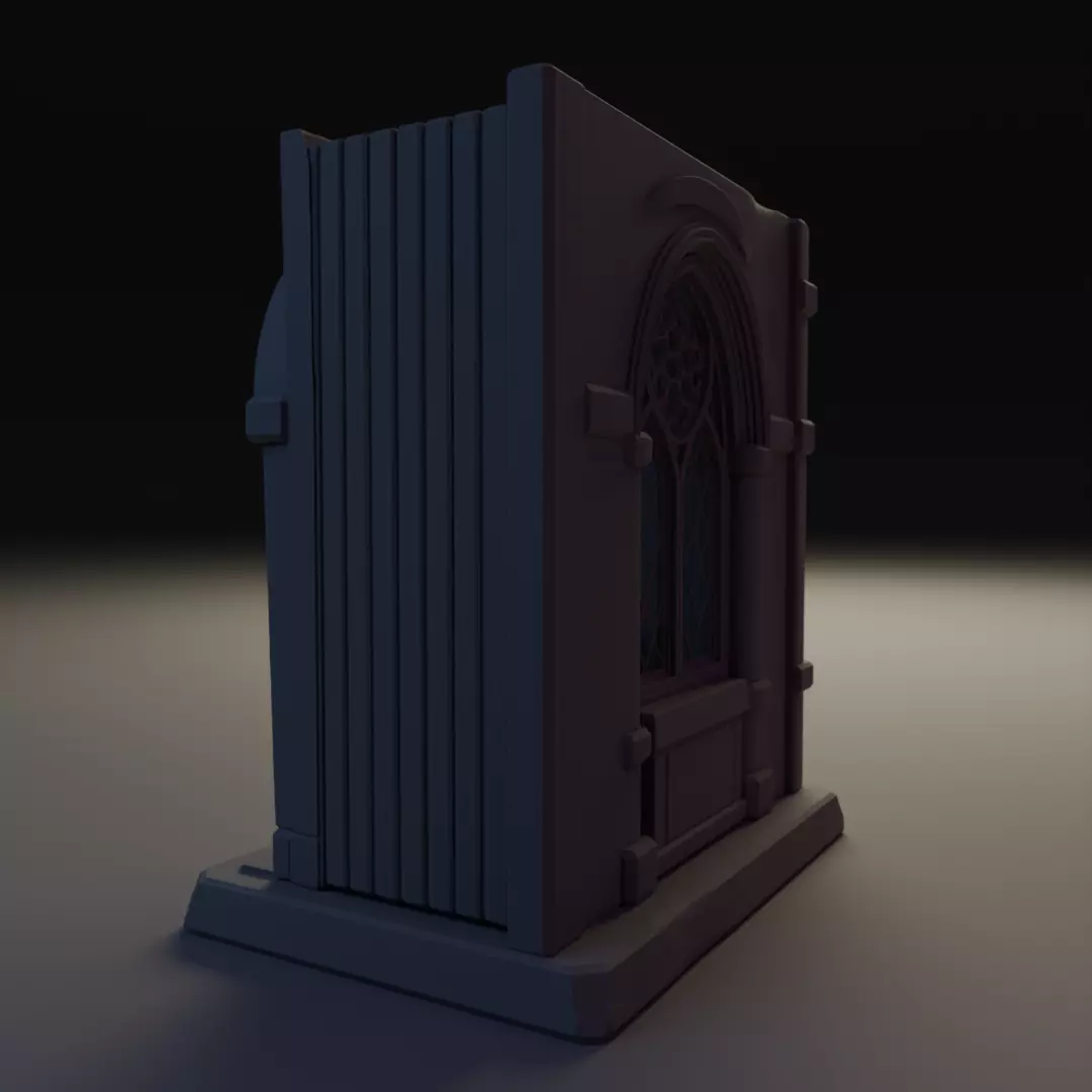 warrior prayer book nook 3D print model_9