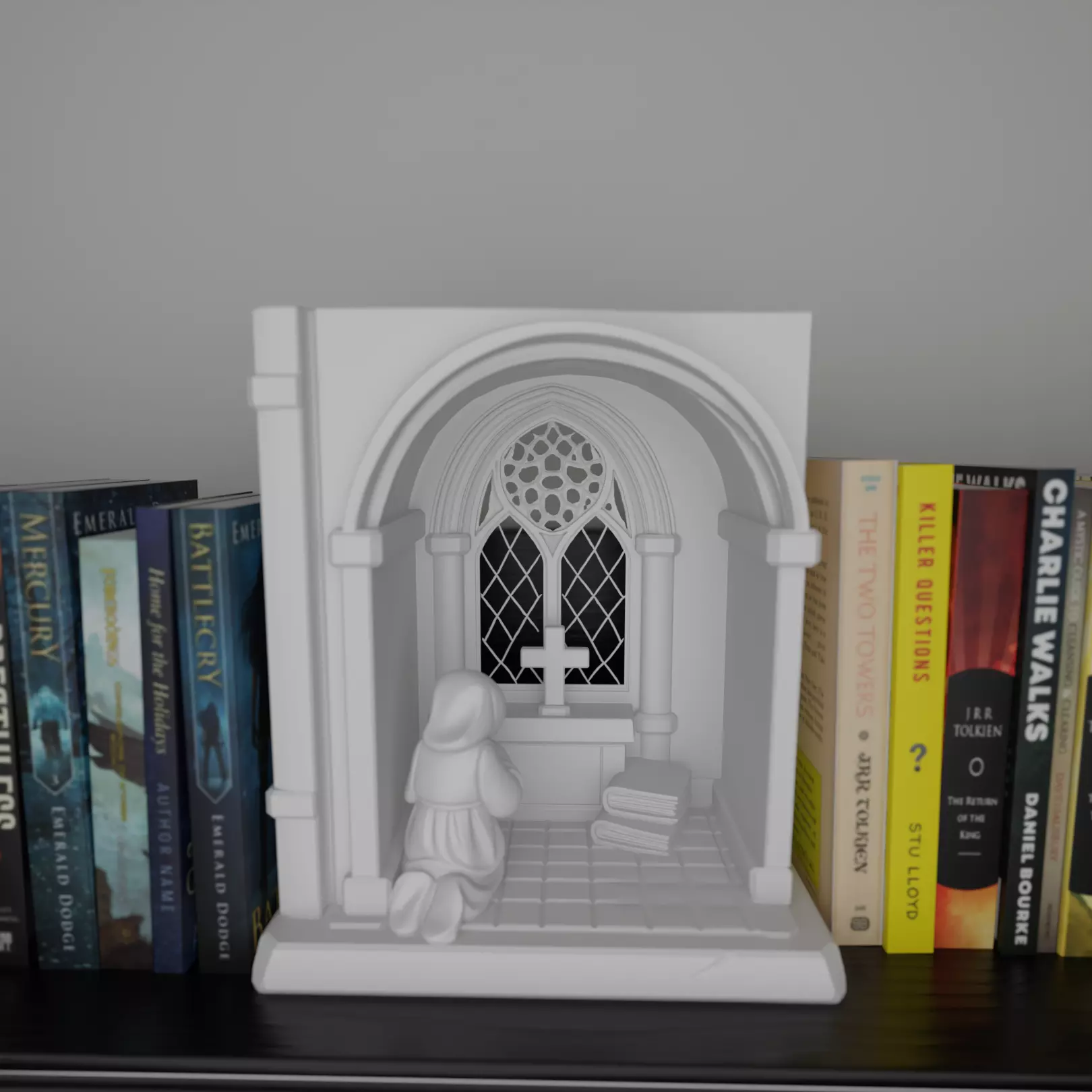 warrior prayer book nook 3D print model_0