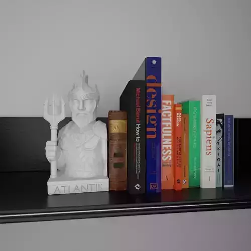 Atlantis bookend 3D print model