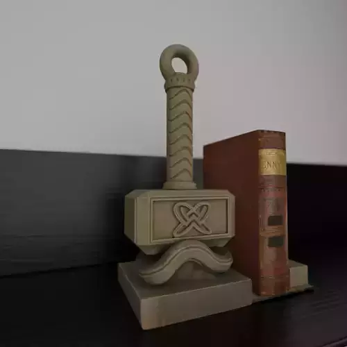 mjolnir bookend 3D print model