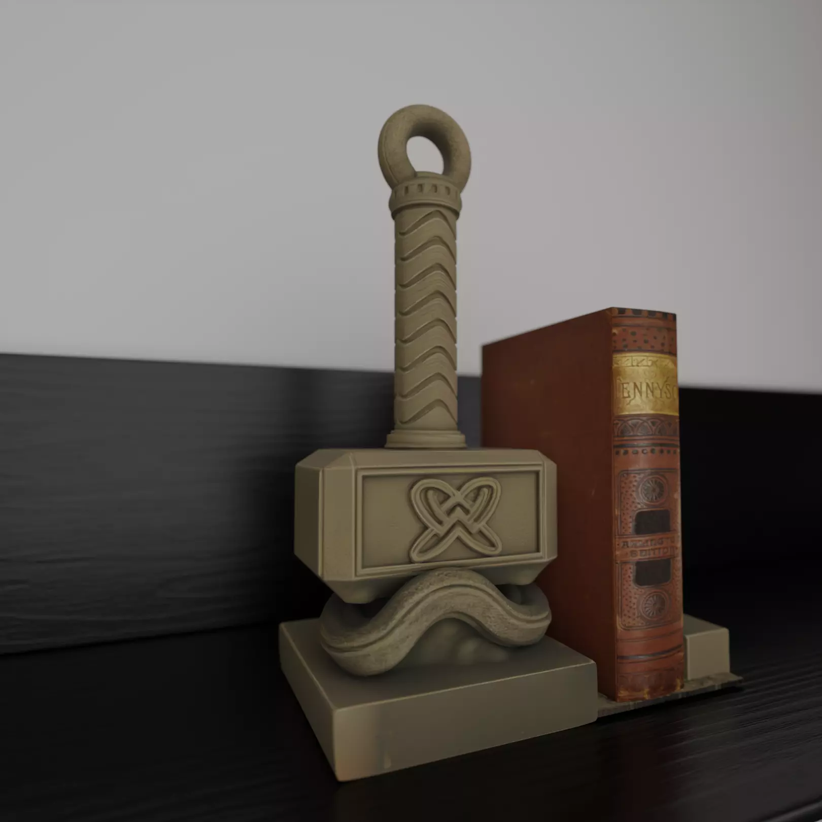 mjolnir bookend 3D print model_0