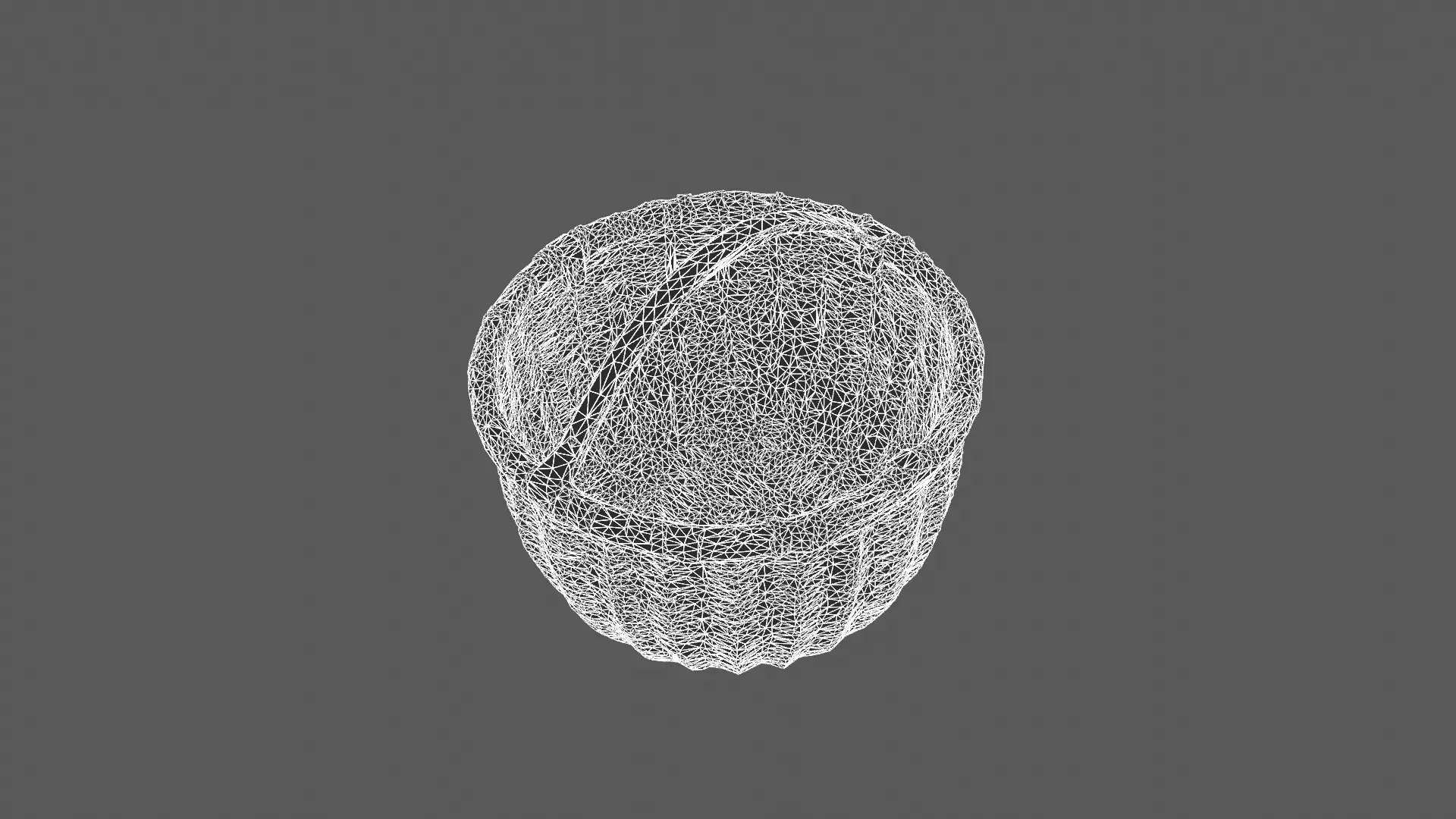 Realistic Wicker Basket with Leather Handle 3D Model 3D model_9