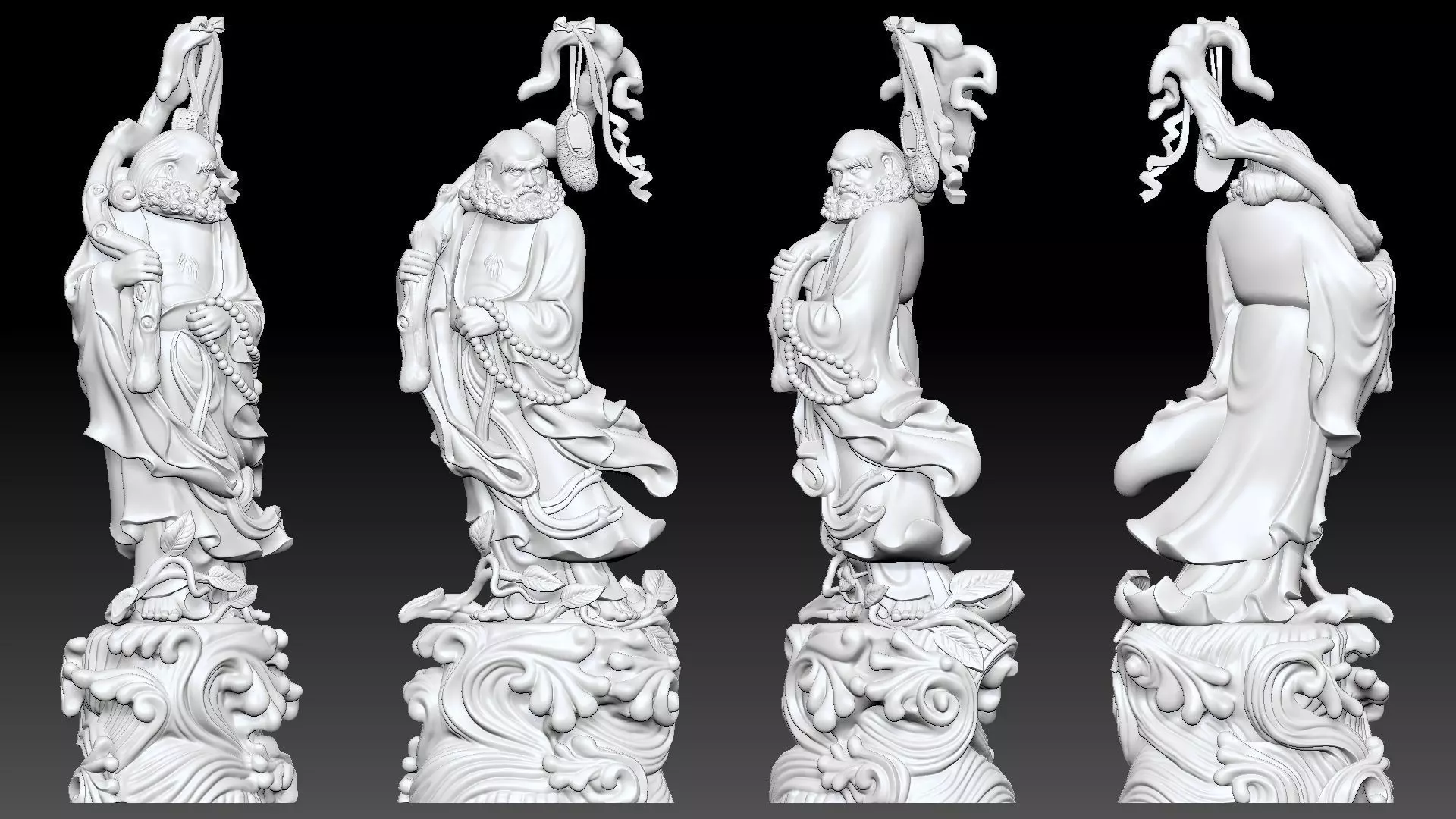 Bodhidharma Crosses the Sea 3D print model_3