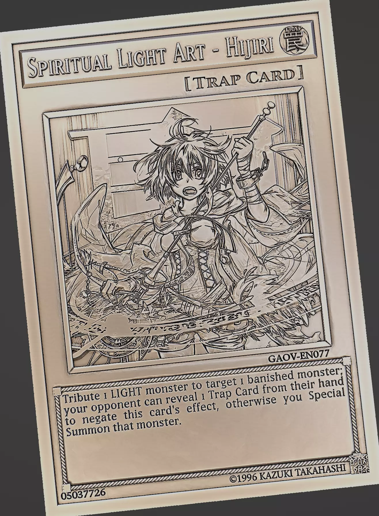 Spiritual Light Art - Hijiri - yu-gi-oh Free 3D print model