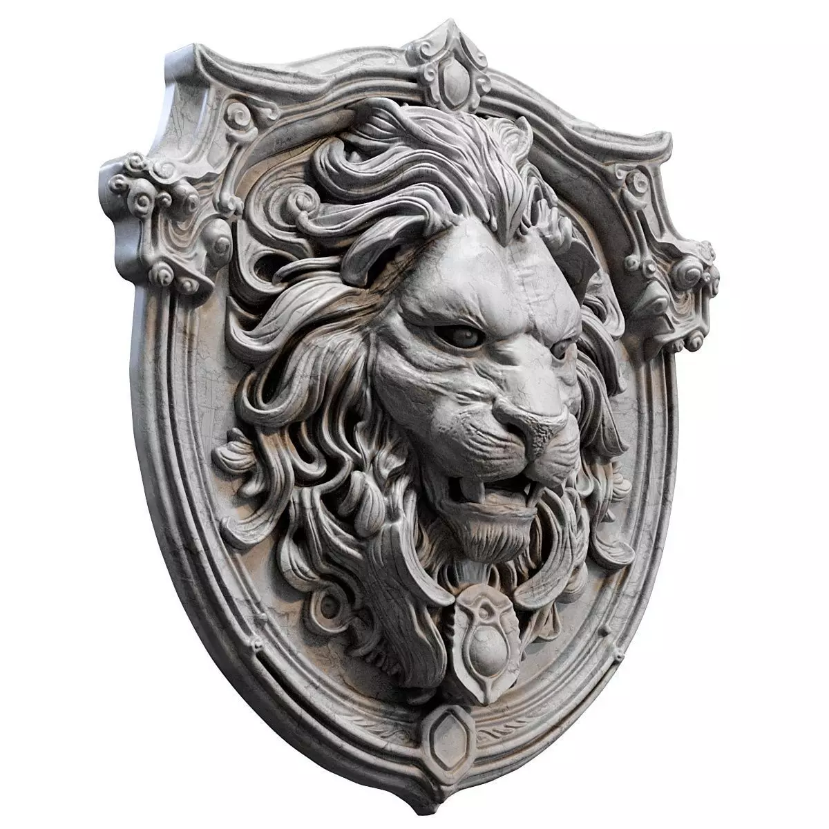 Lion head 3D model_1