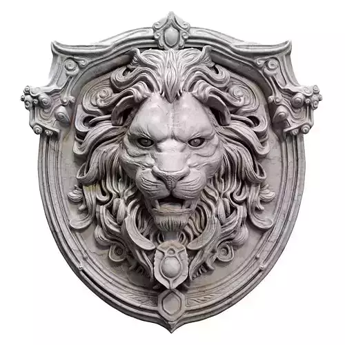 Lion head 3D model