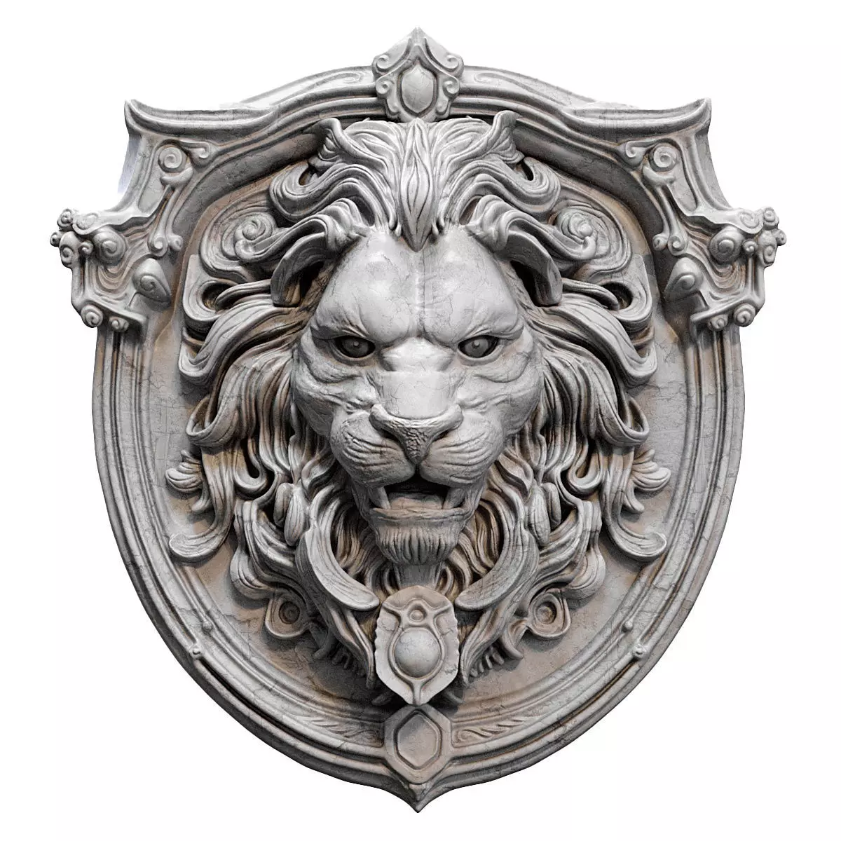 Lion head 3D model_0