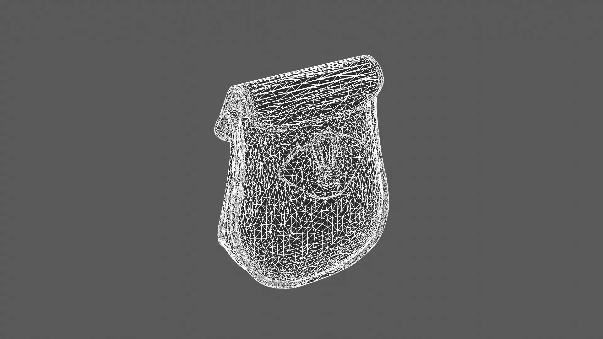 Realistic Brown Leather Pouch 3D Model 3D model_7