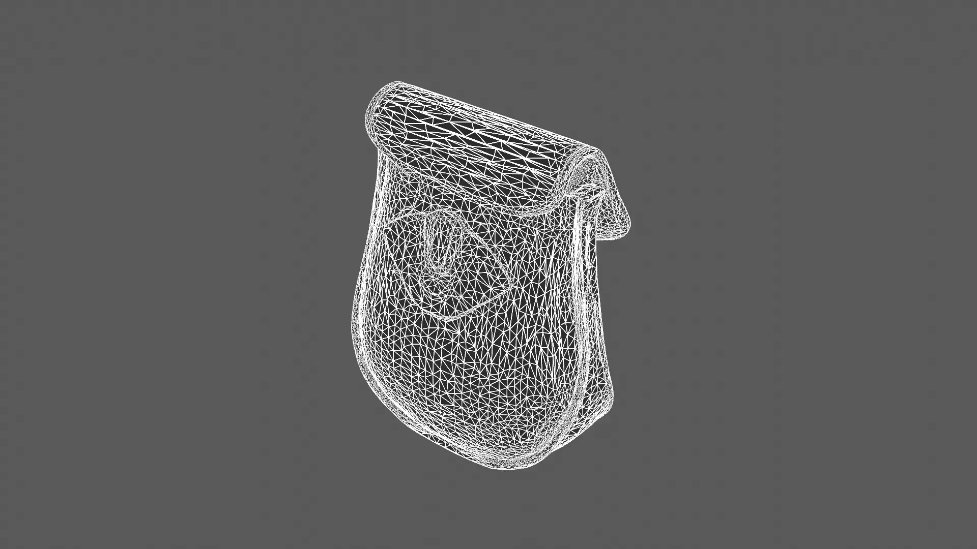 Realistic Brown Leather Pouch 3D Model 3D model_8