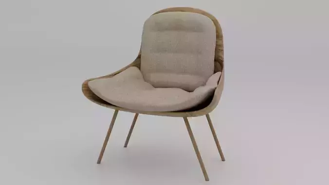 Modern Chair Wooden Lounge 