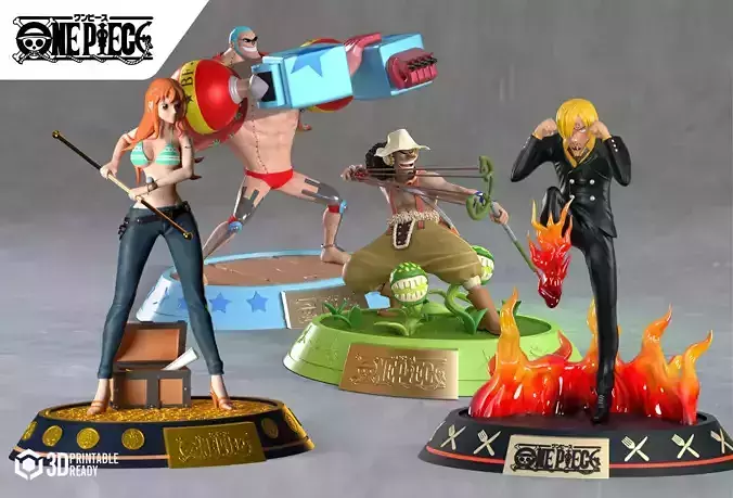 One Piece Crew  Part 1  3D Model Collection