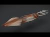 Realistic Flying Squid Animated 3D model_1