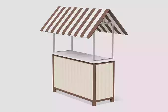Wooden Food Stand 02