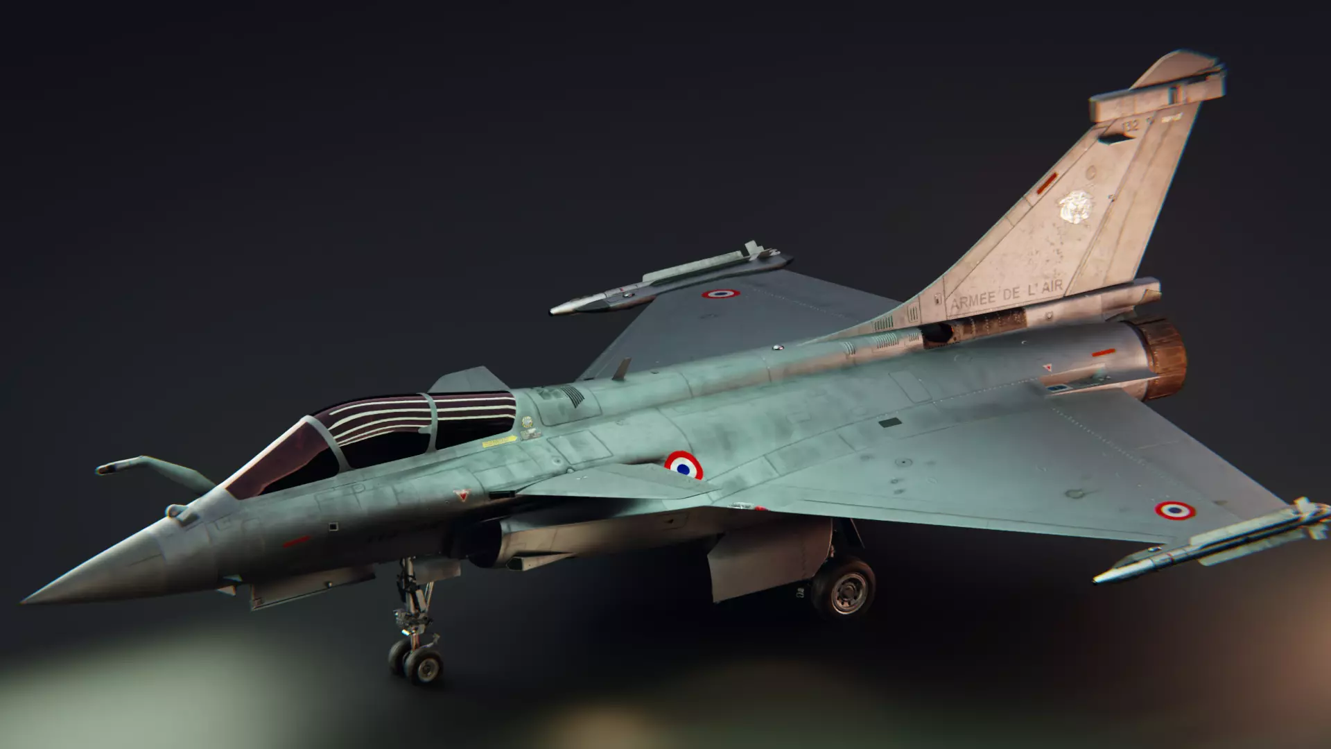 Dassult Raffale Fighter jet 3d model 3D model_0