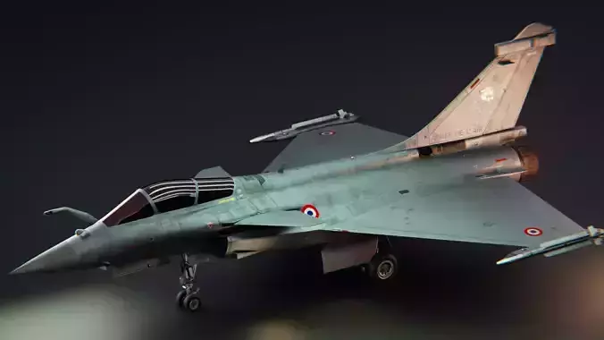 Dassult Raffale Fighter jet 3d model 3D model