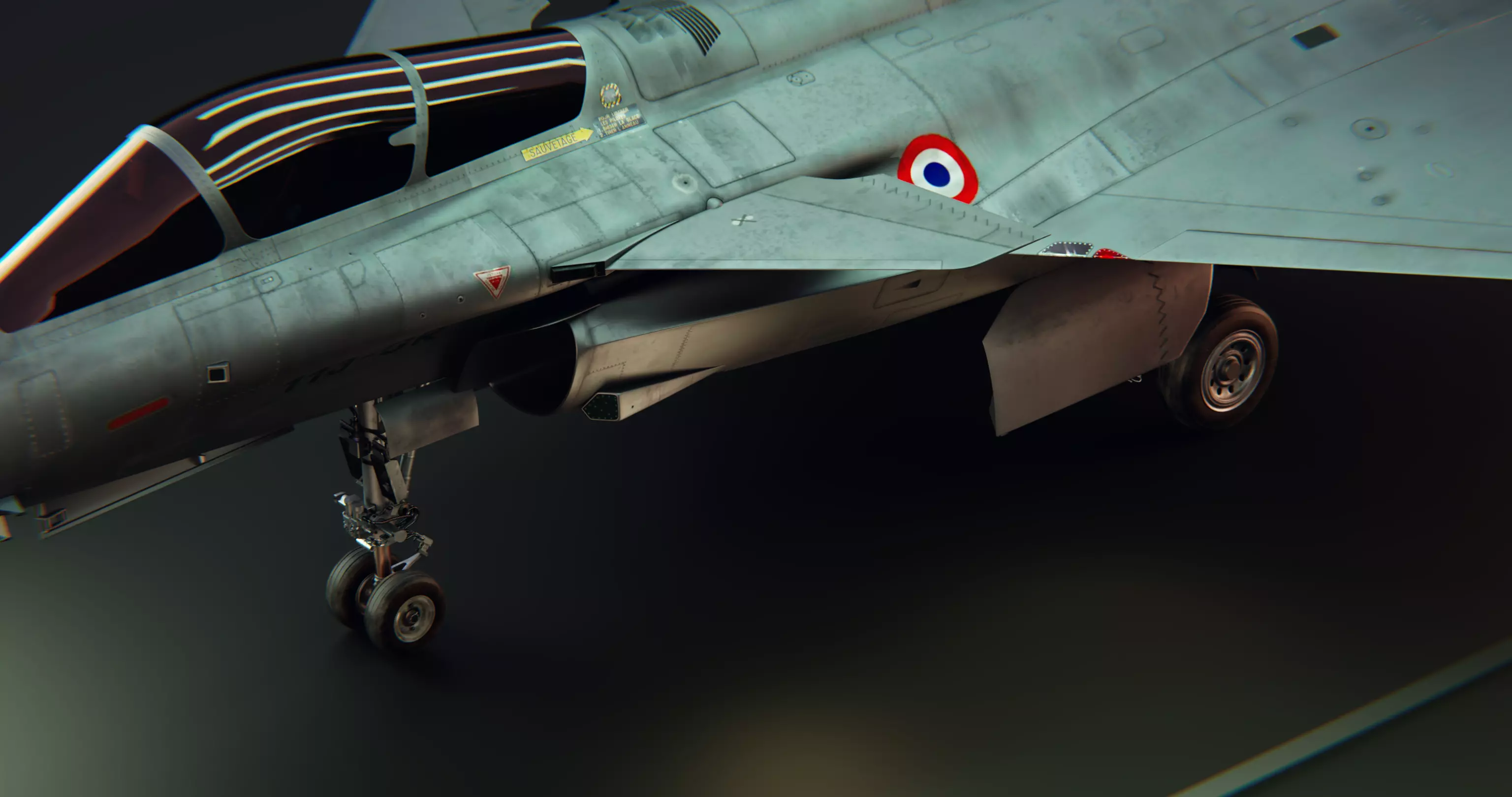 Dassult Raffale Fighter jet 3d model 3D model_5