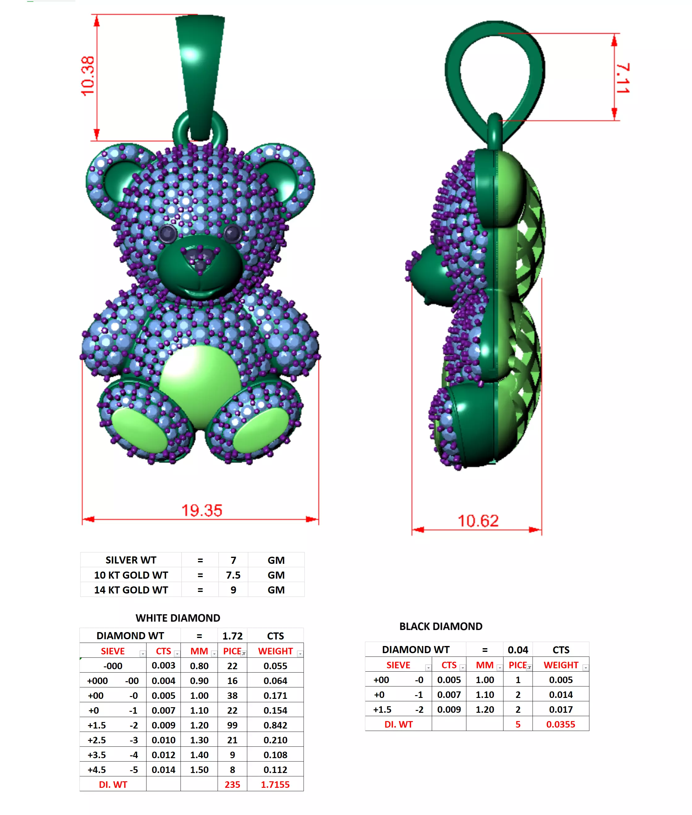 Tedd ybear 3D print model 3D print model_7