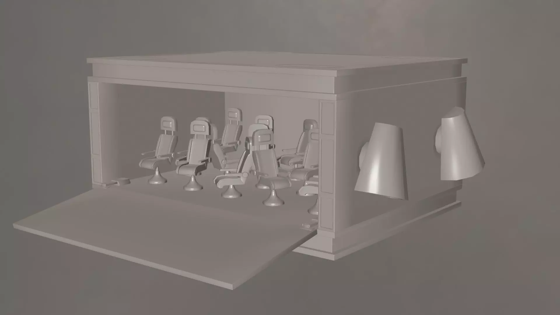 Space Shuttle- Rigged 3D model_7