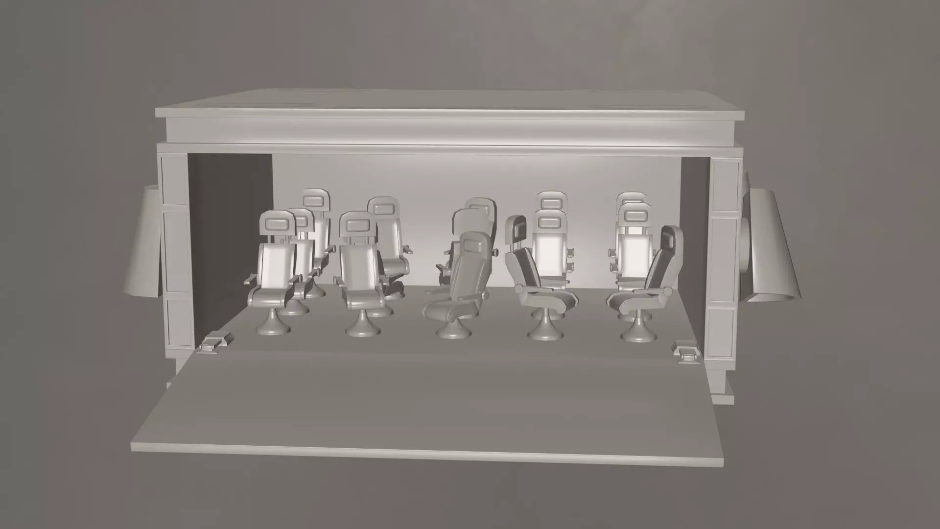 Space Shuttle- Rigged 3D model_1