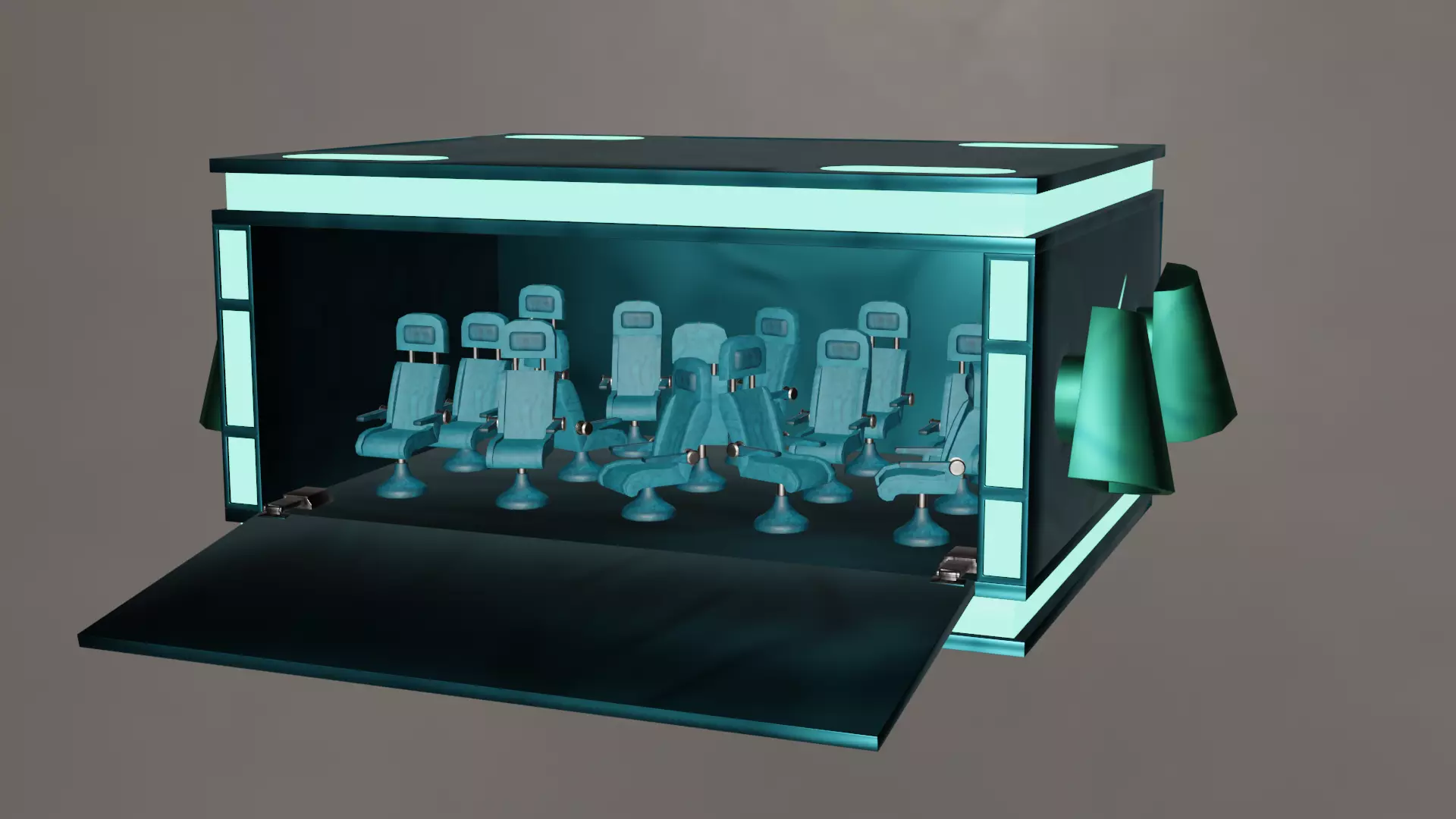 Space Shuttle- Rigged 3D model_3