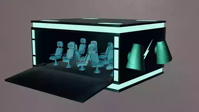 Space Shuttle- Rigged 3D model 7