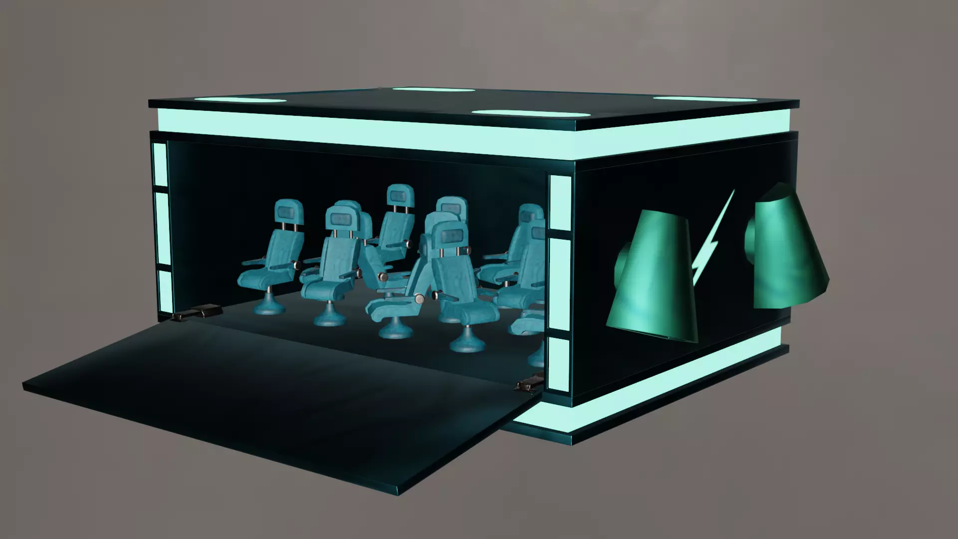 Space Shuttle- Rigged 3D model_6