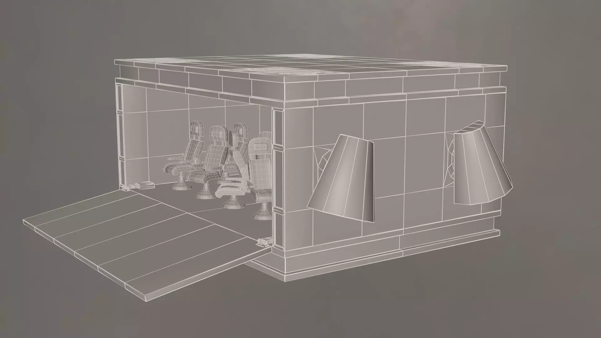 Space Shuttle- Rigged 3D model_11