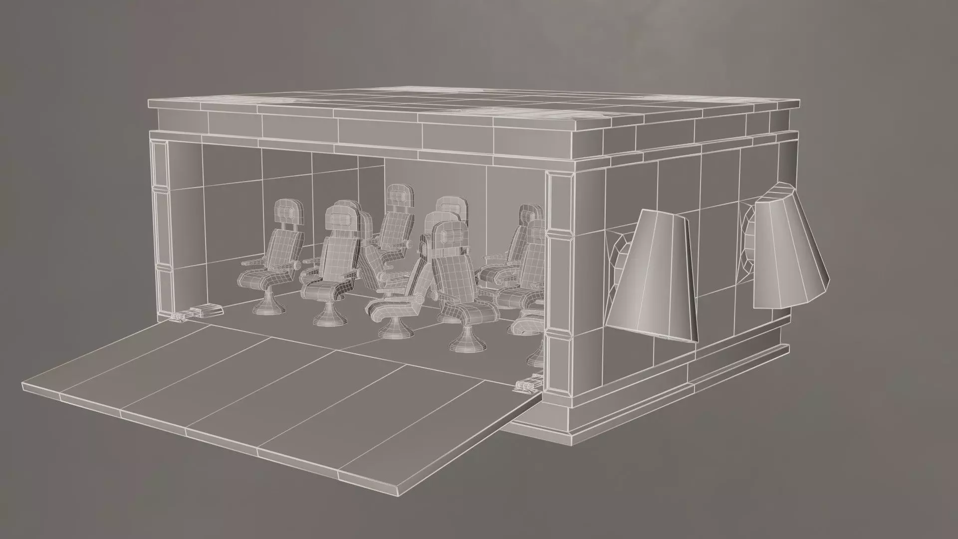 Space Shuttle- Rigged 3D model_8