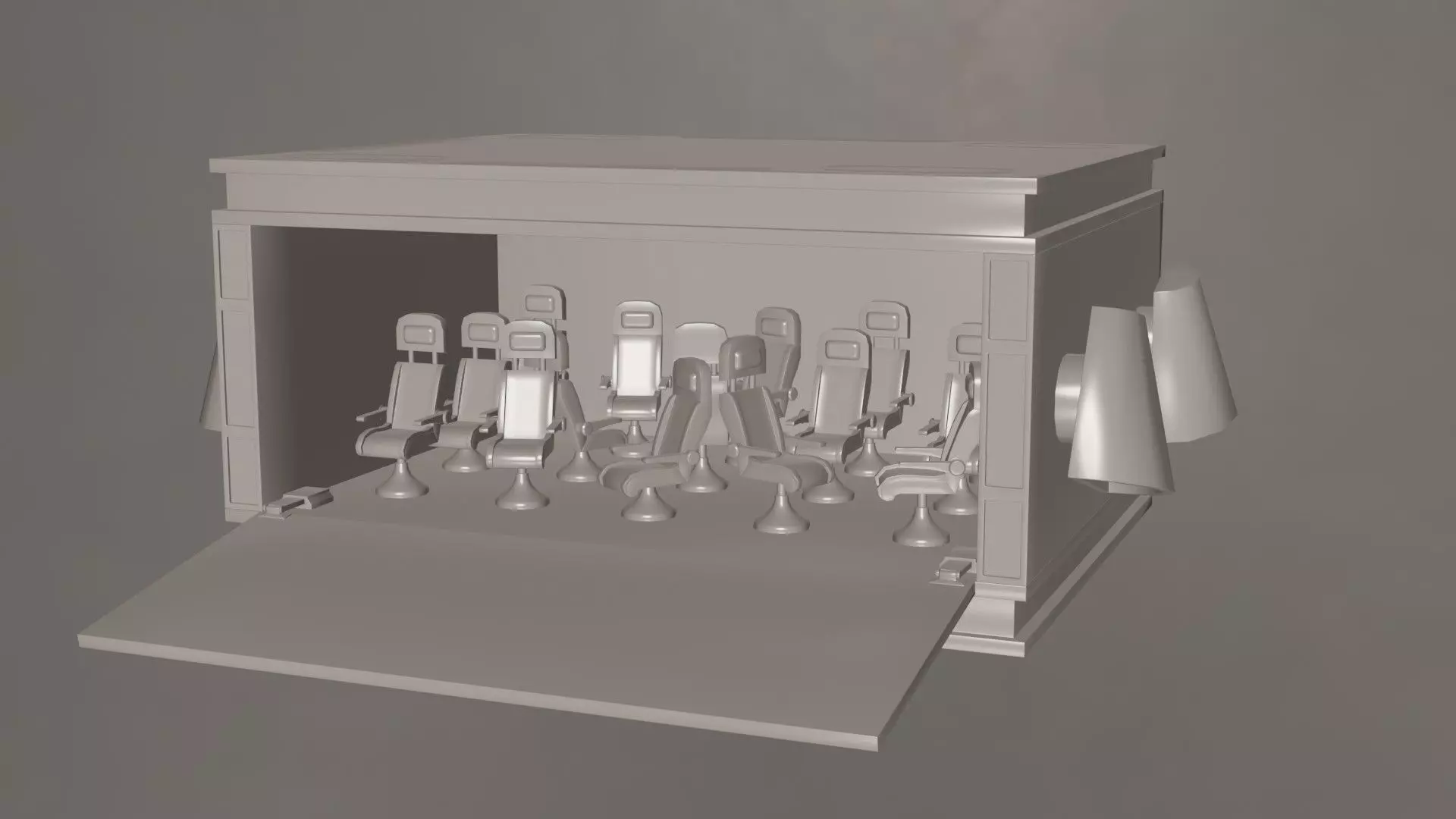 Space Shuttle- Rigged 3D model_4