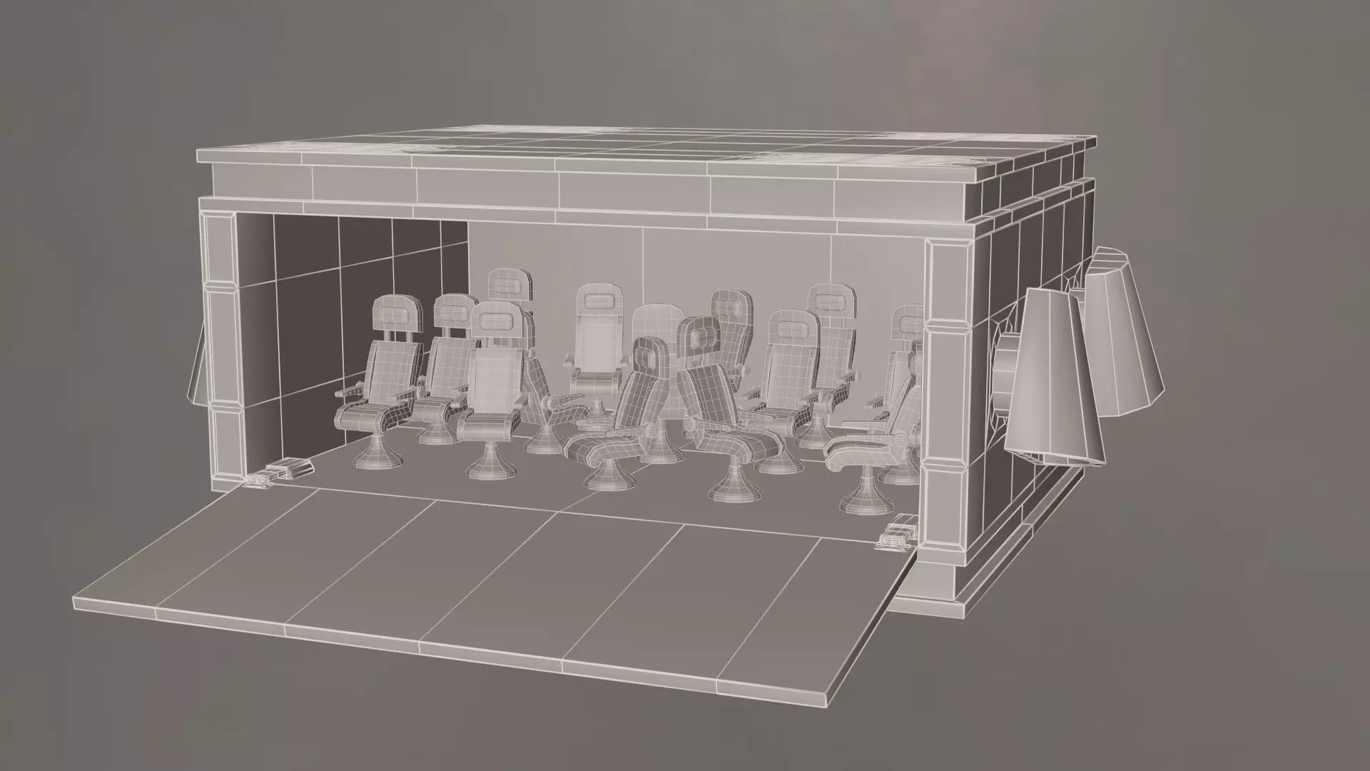 Space Shuttle- Rigged 3D model_5