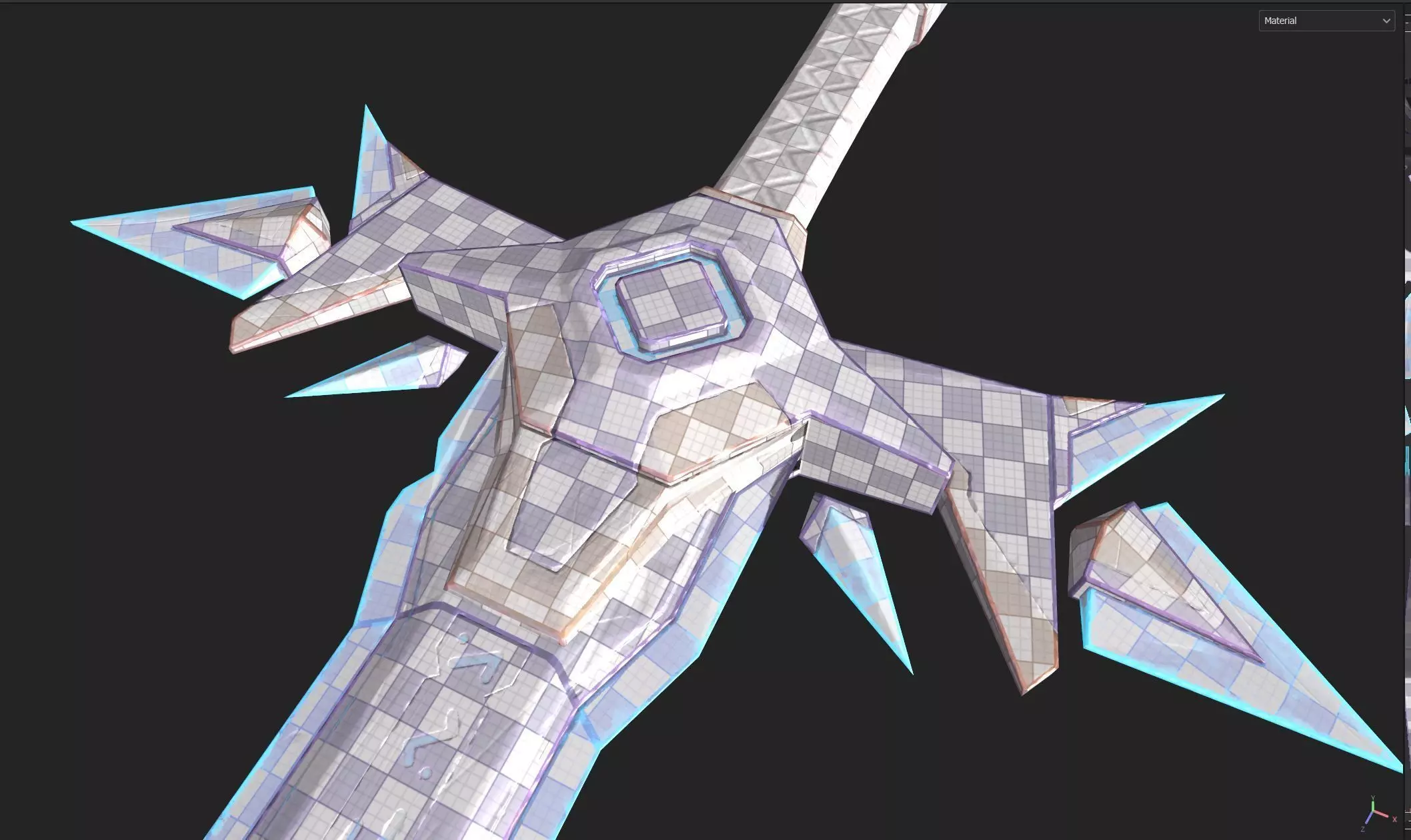 Game ready stylised sword prop Low-poly 3D model Low-poly 3D model_8