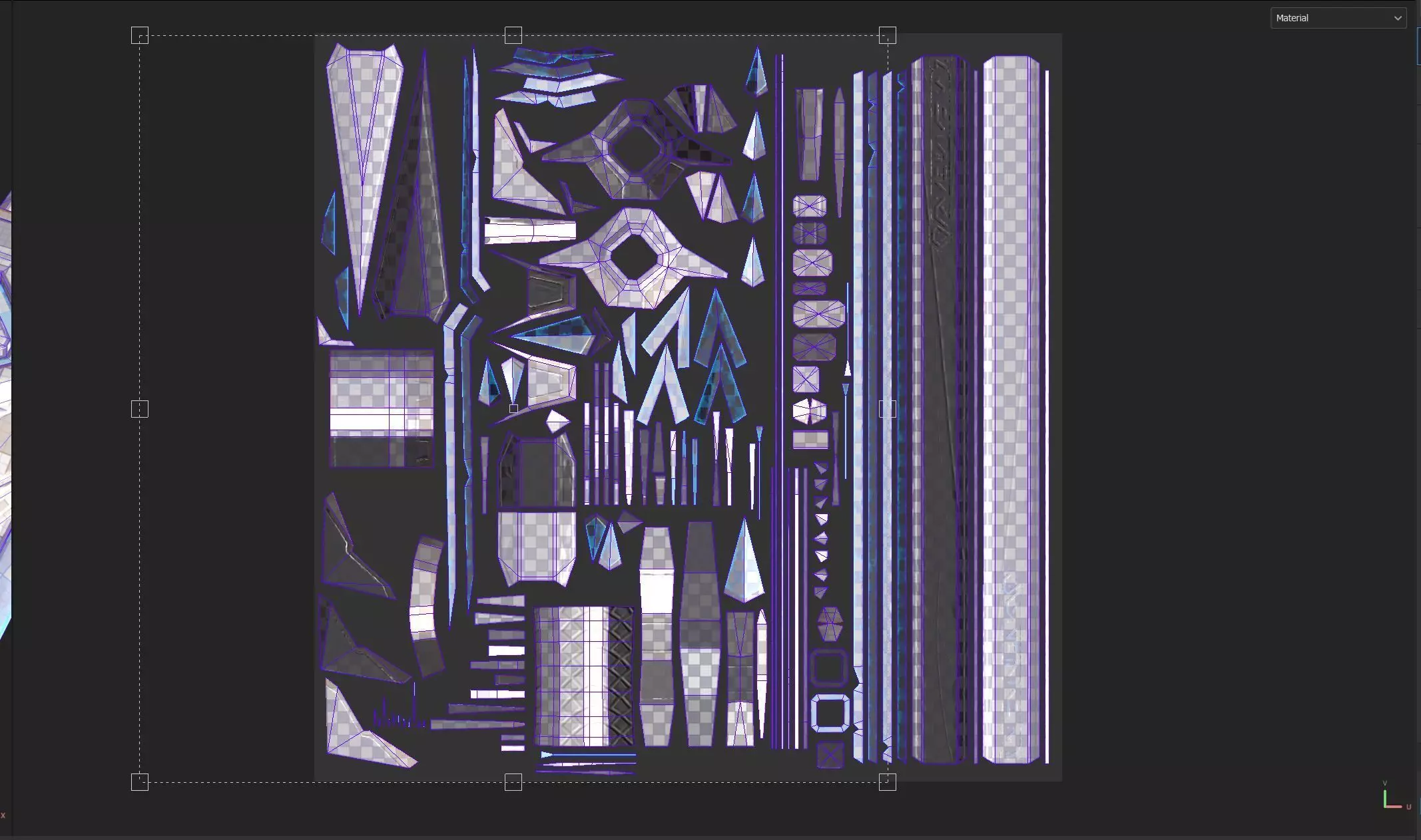 Game ready stylised sword prop Low-poly 3D model Low-poly 3D model_10