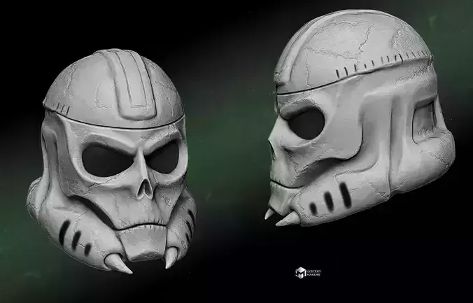 Grim Reaper trooper helmet 3D print model