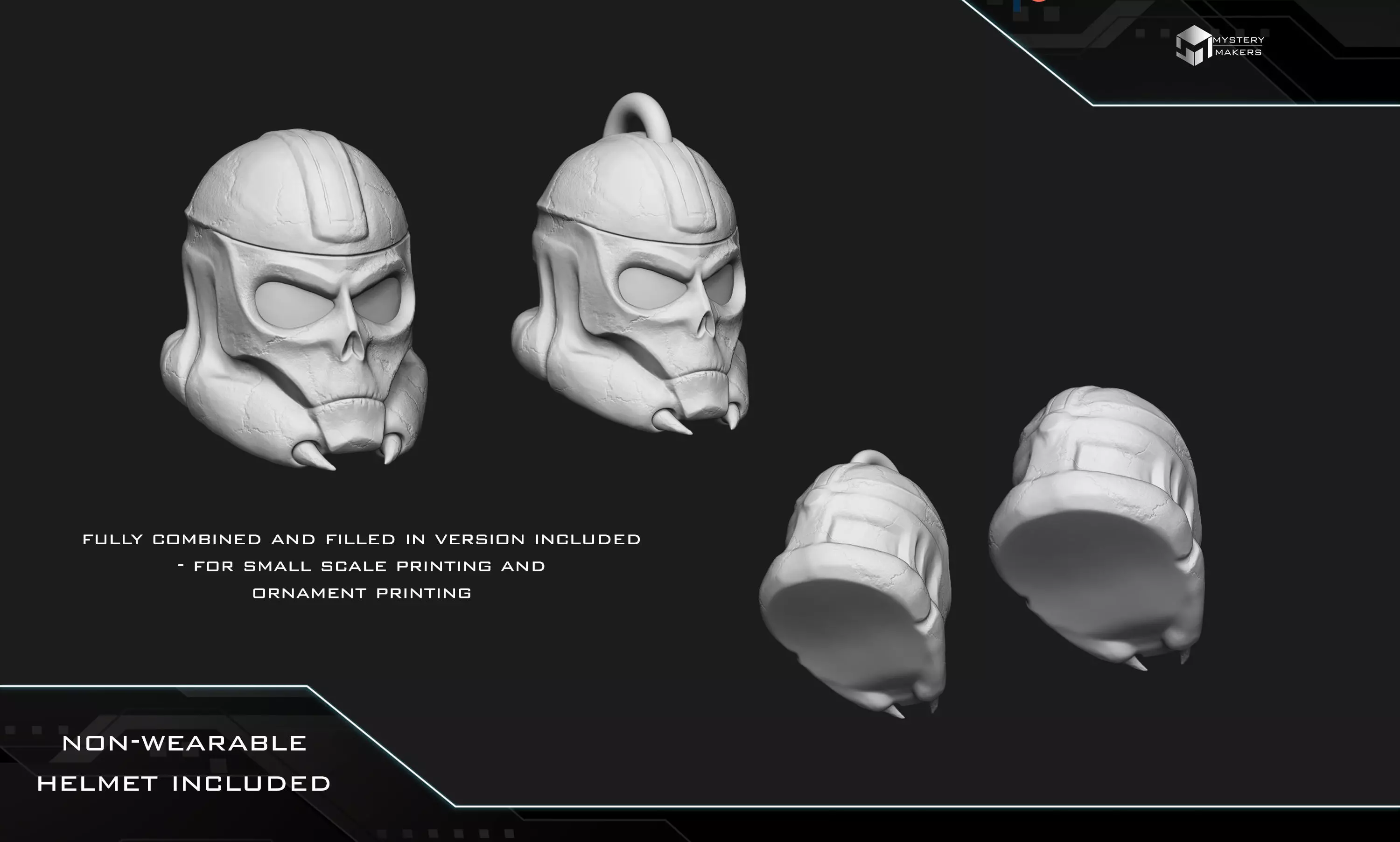 Grim Reaper trooper helmet 3D print model_2