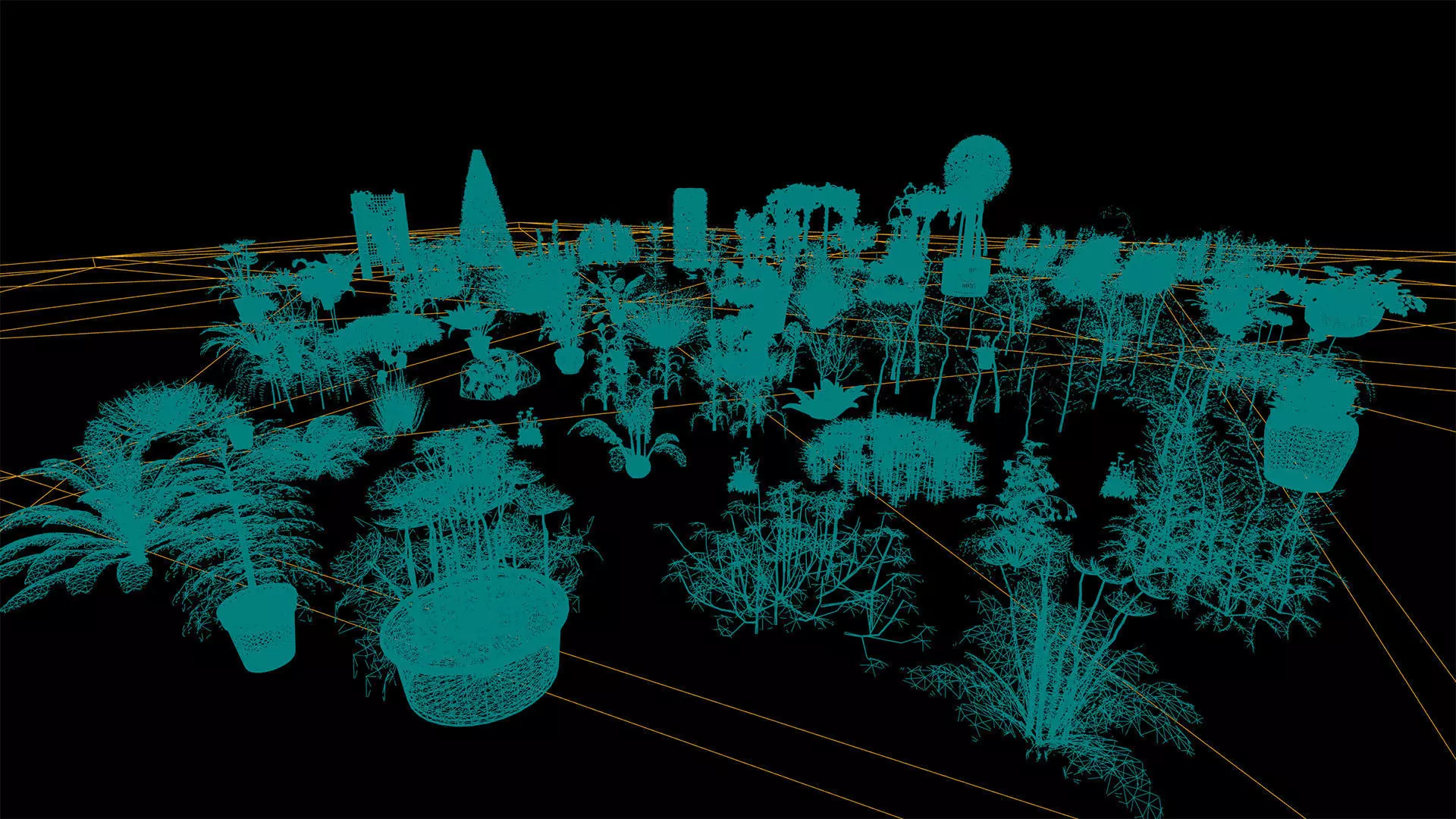 Optimized Foliage Collection Low-poly 3D model_44