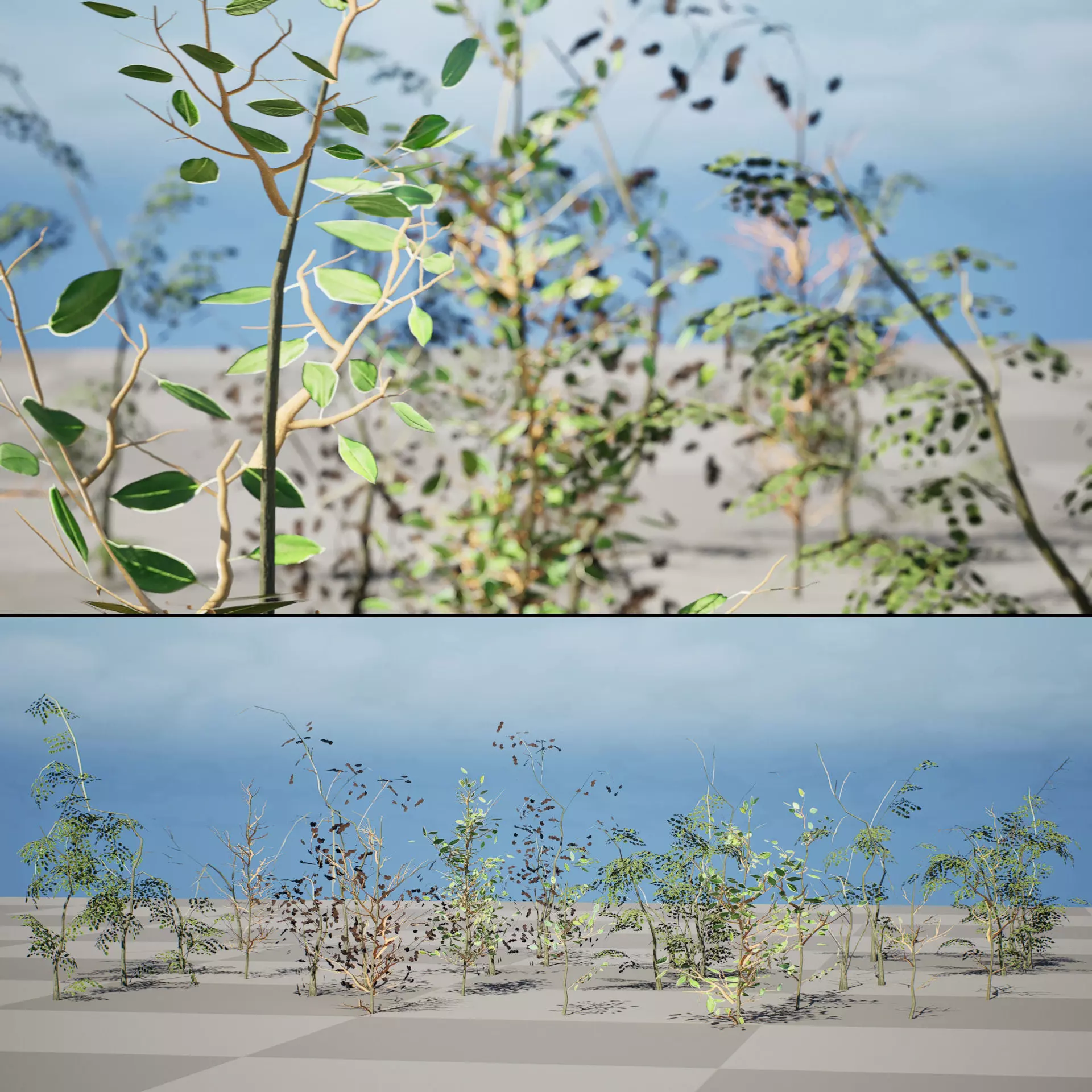 Optimized Foliage Collection Low-poly 3D model_37