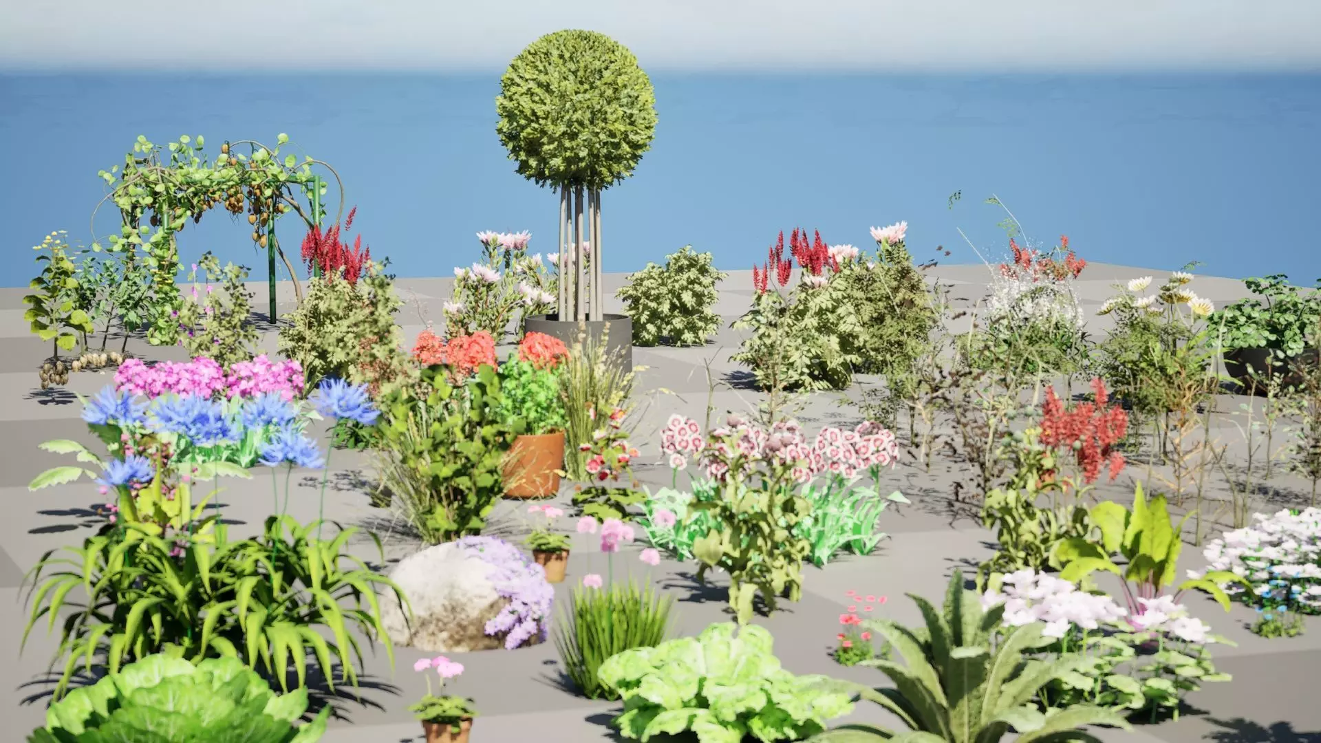 Optimized Foliage Collection Low-poly 3D model_17