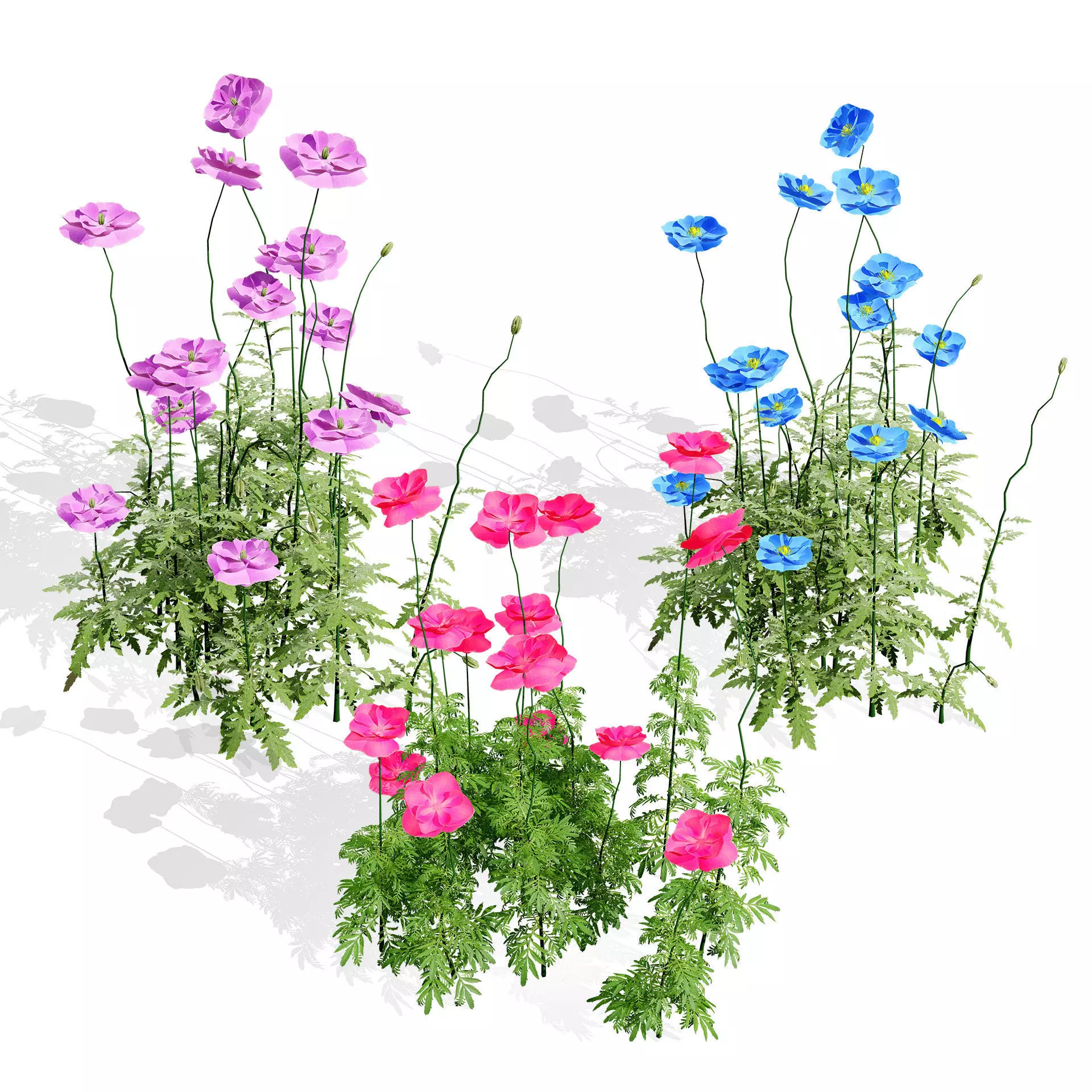 Optimized Foliage Collection Low-poly 3D model_25