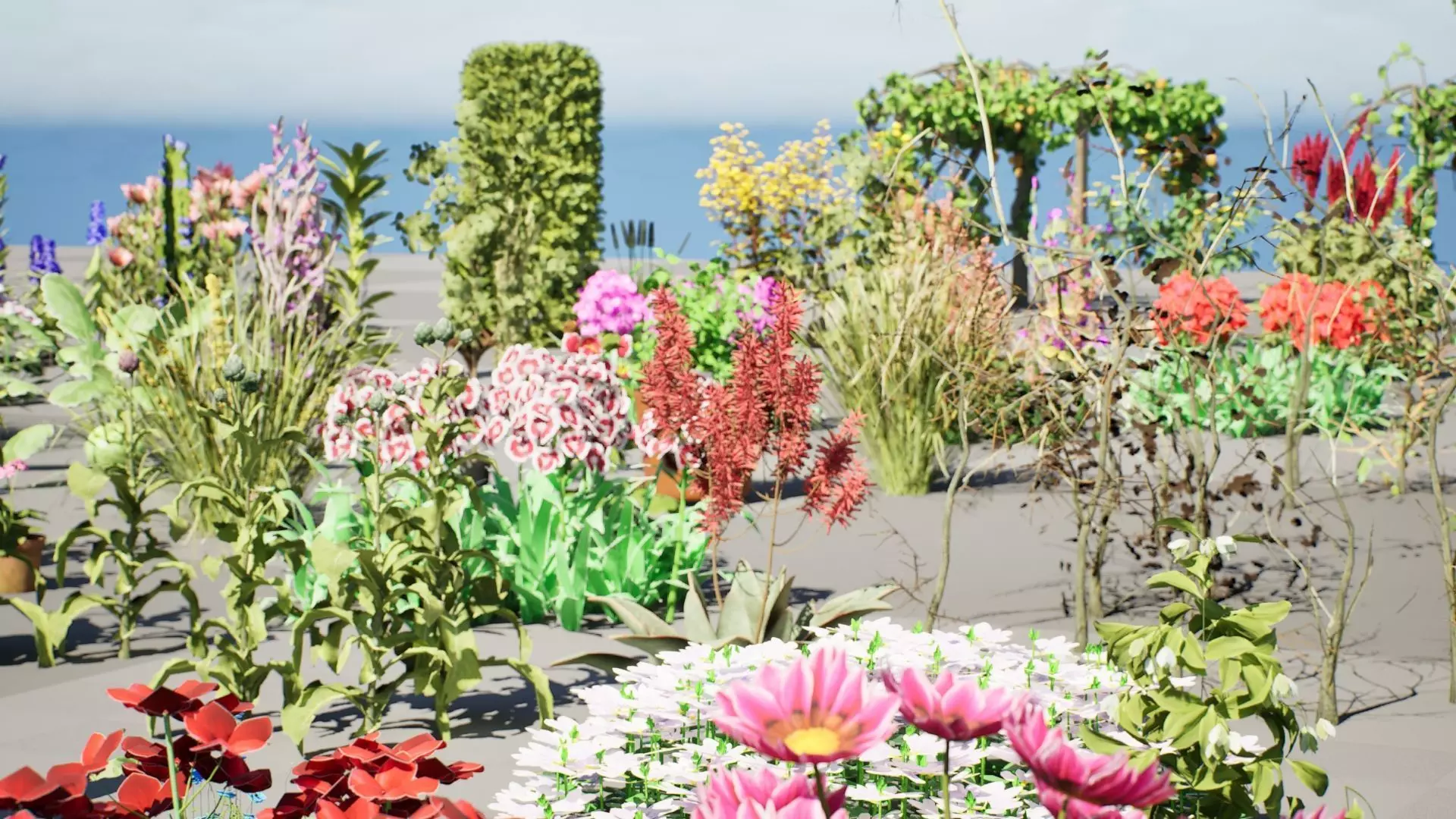 Optimized Foliage Collection Low-poly 3D model_9