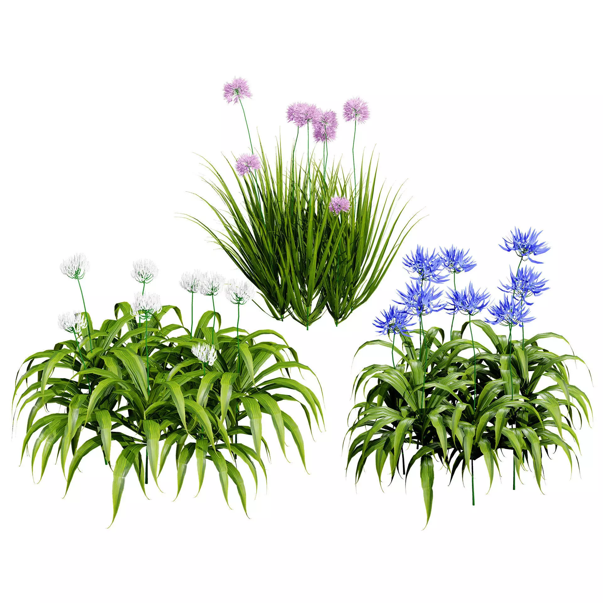 Optimized Foliage Collection Low-poly 3D model_3