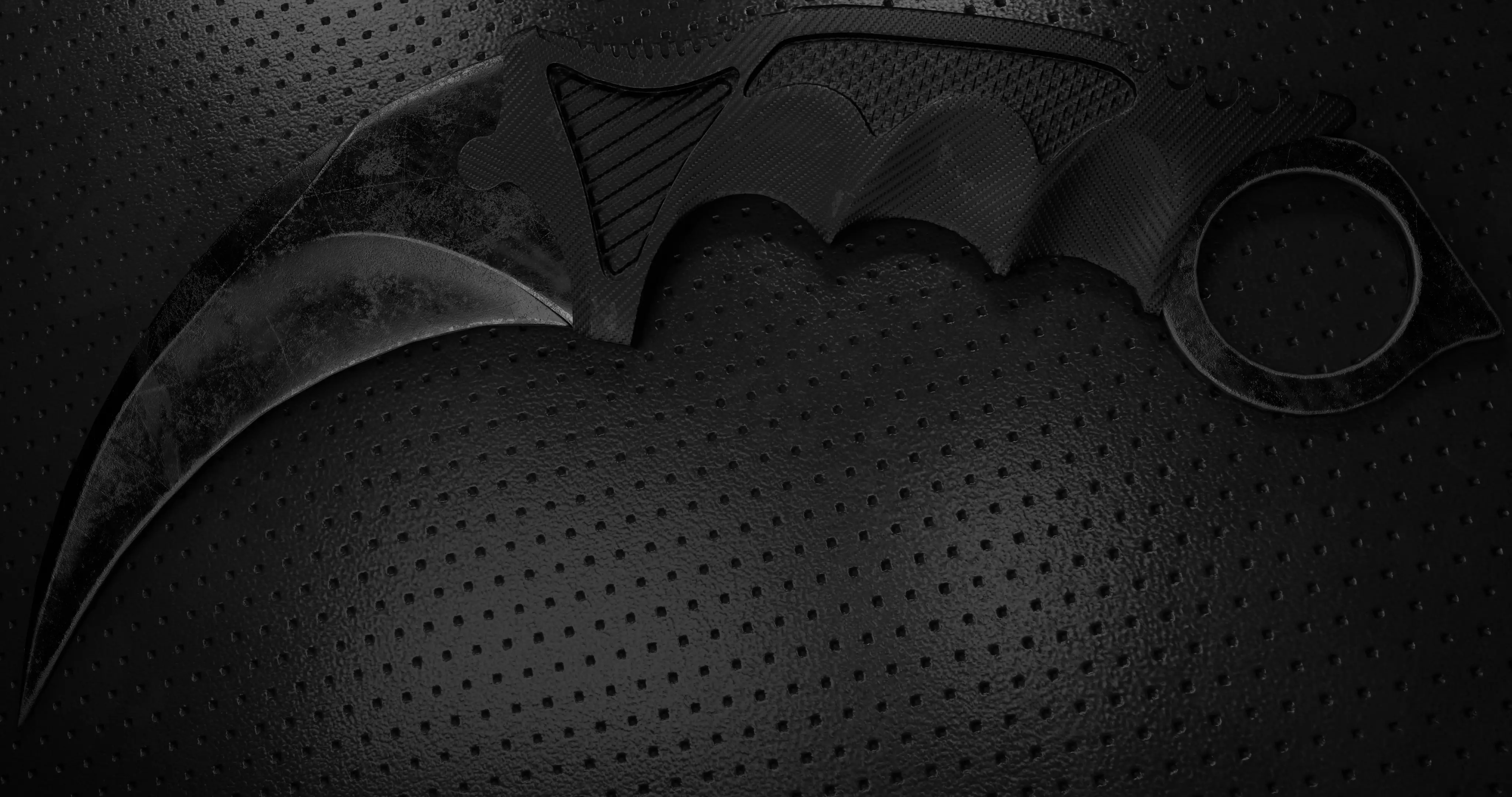 Karambit Knife Low-poly 3D model_1