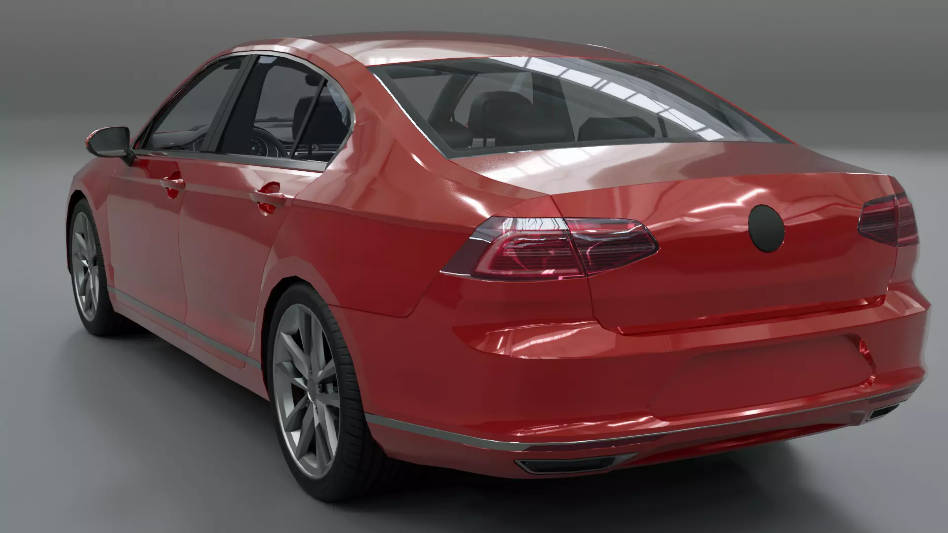 Volkswagen Passat B8 - Low Poly - Game Ready Low-poly 3D model_2