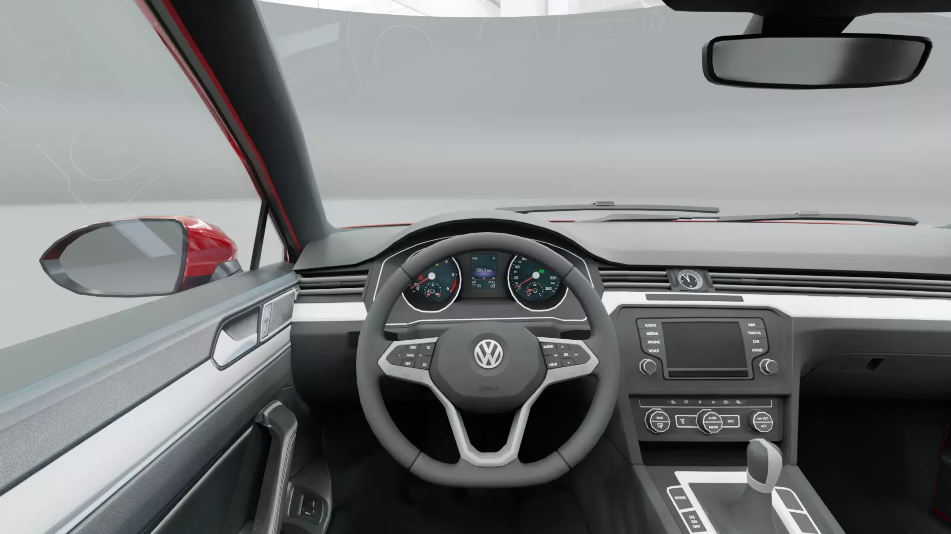 Volkswagen Passat B8 - Low Poly - Game Ready Low-poly 3D model_8
